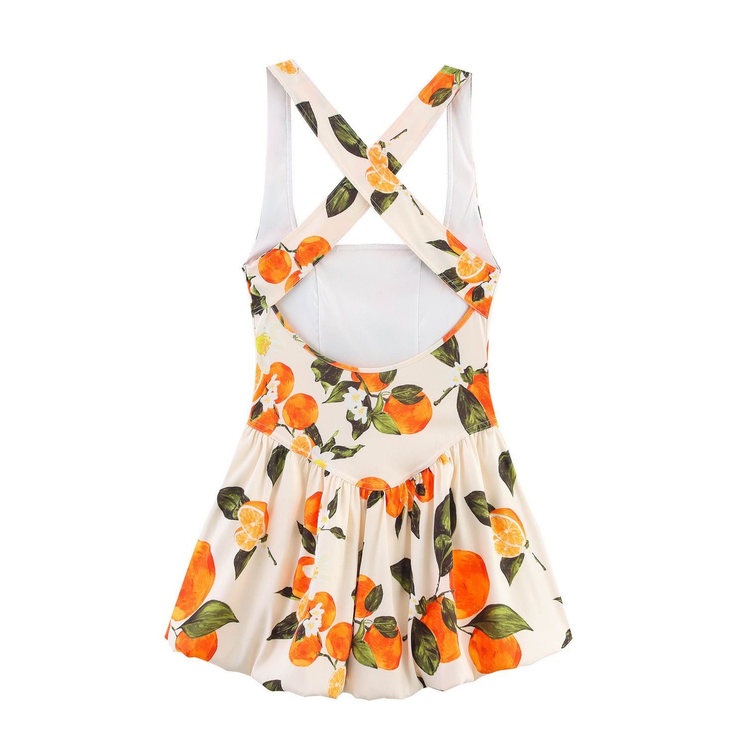 Citrus Bloom Mini Dress