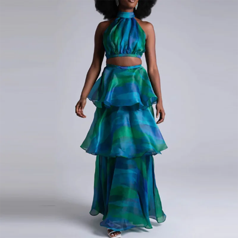 Celeste Cascade Dress