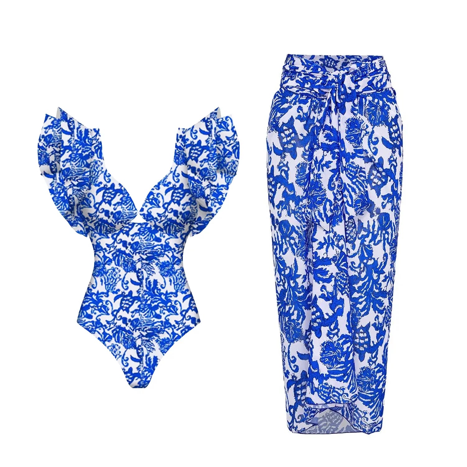 Bahama Ruffle Bikini and Skirt Sets