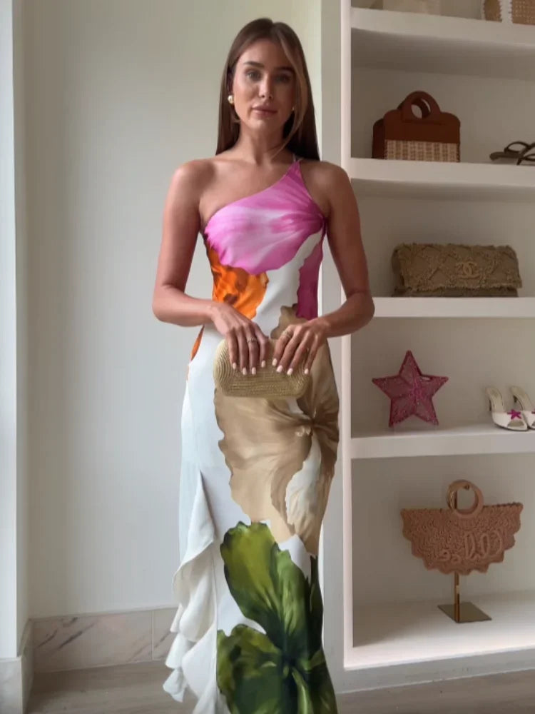 The Santorini Bloom Maxi