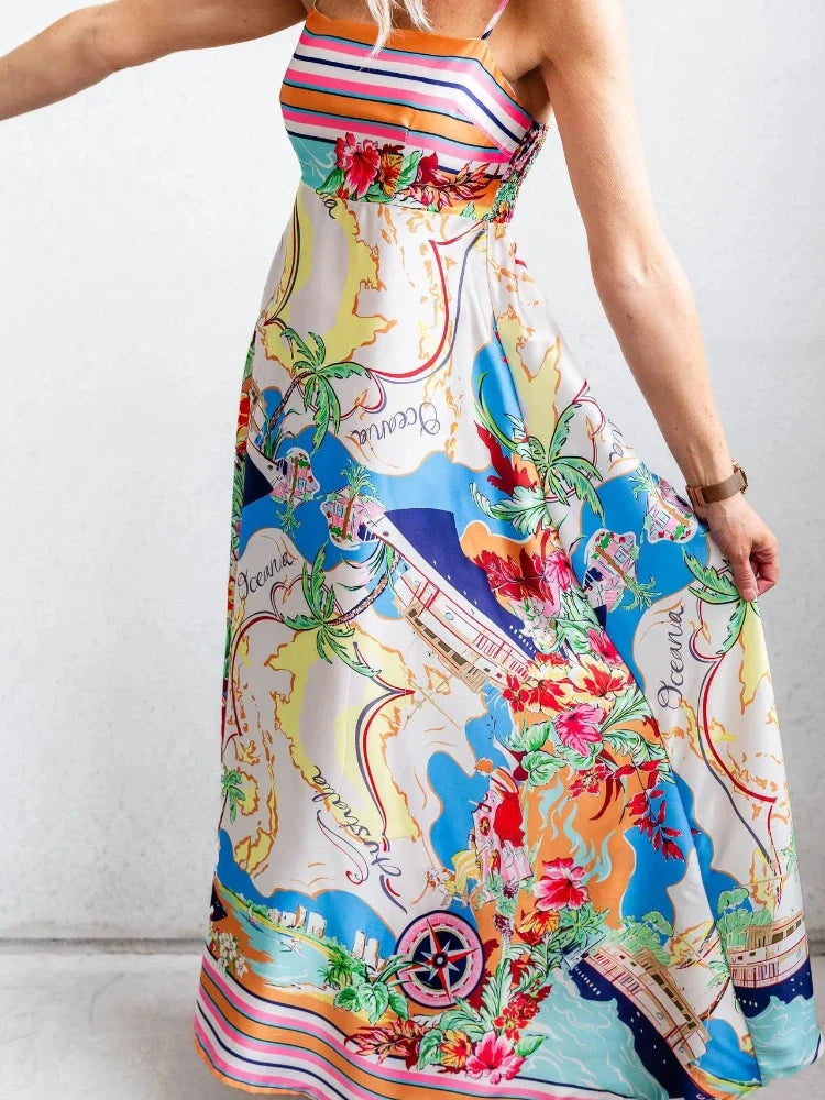 Santorini Skies Dress