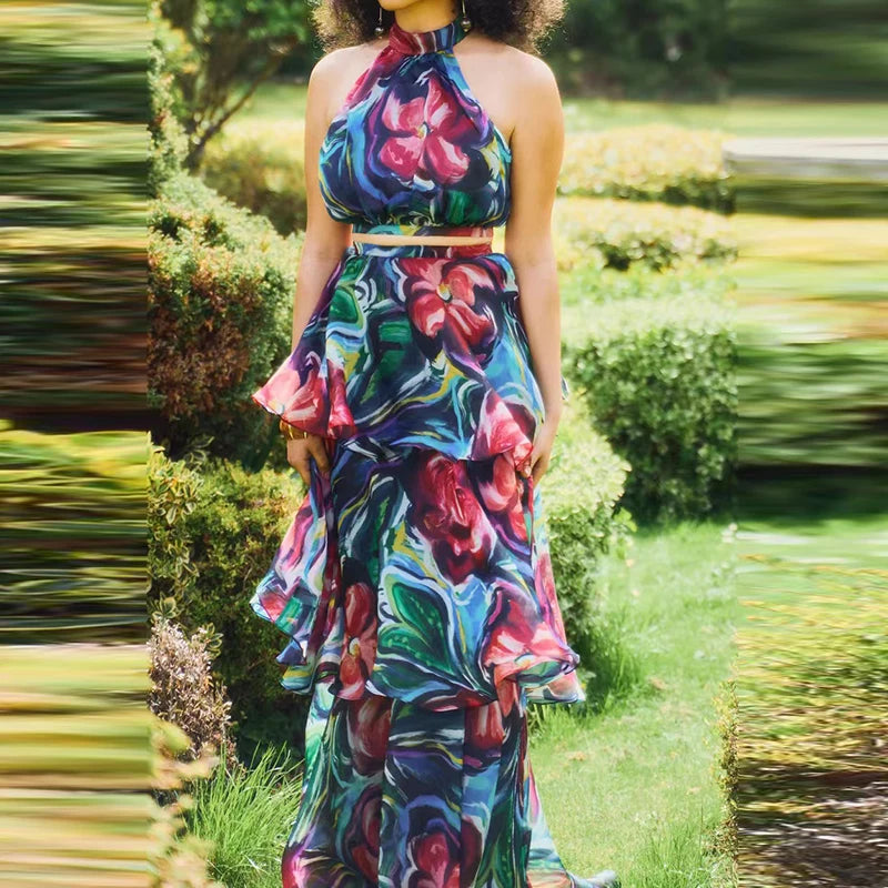 Celeste Cascade Dress