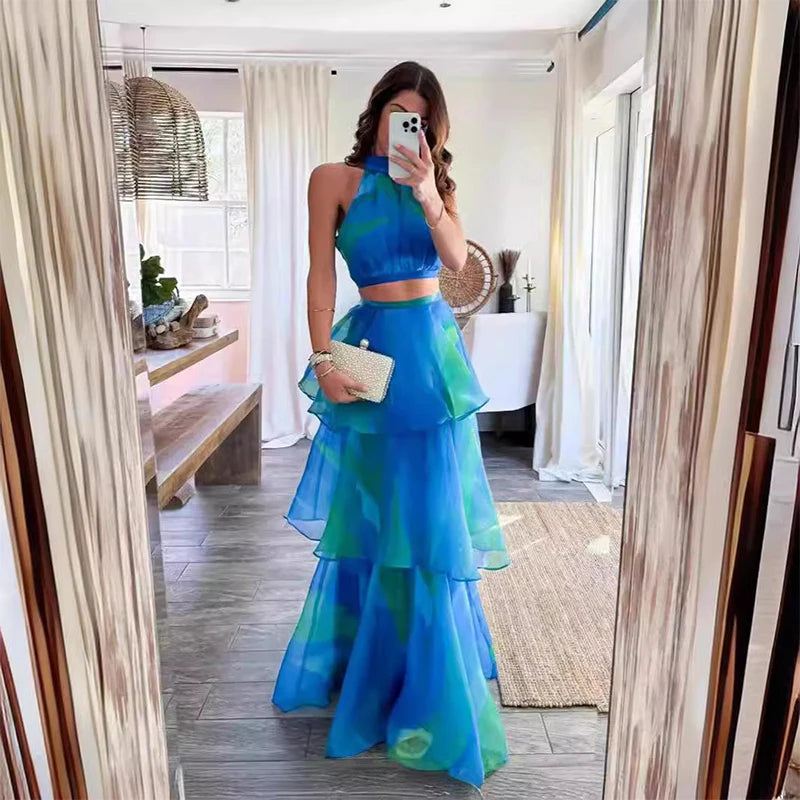 Celeste Cascade Dress