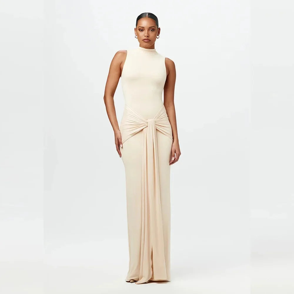 Selene Gown – Wrap Waist Sleeveless Maxi