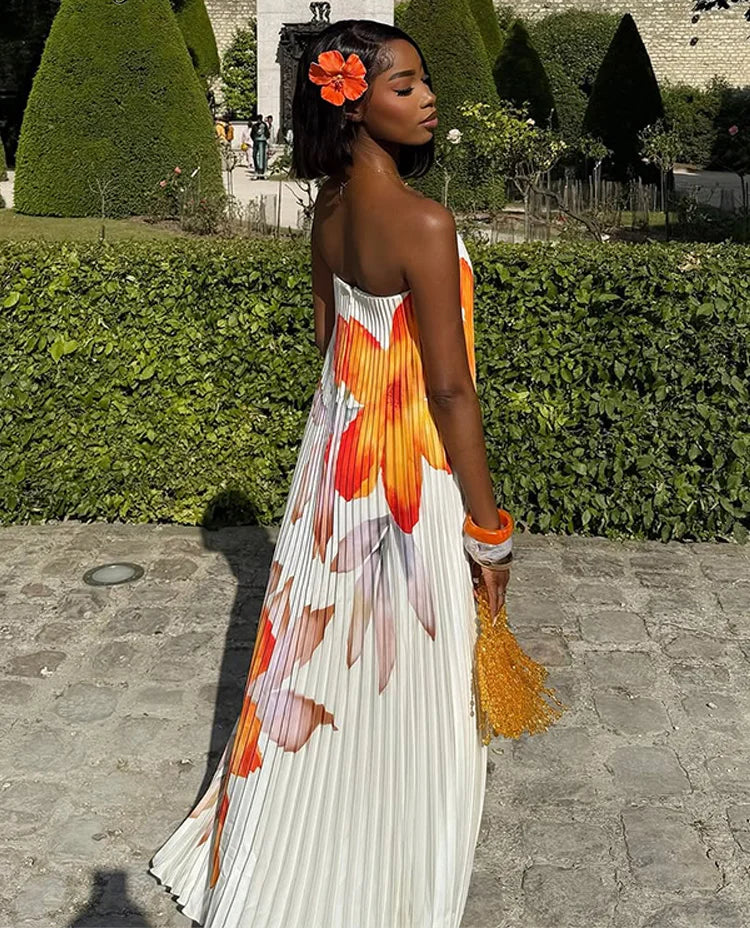 Stephanie Pleated Maxi