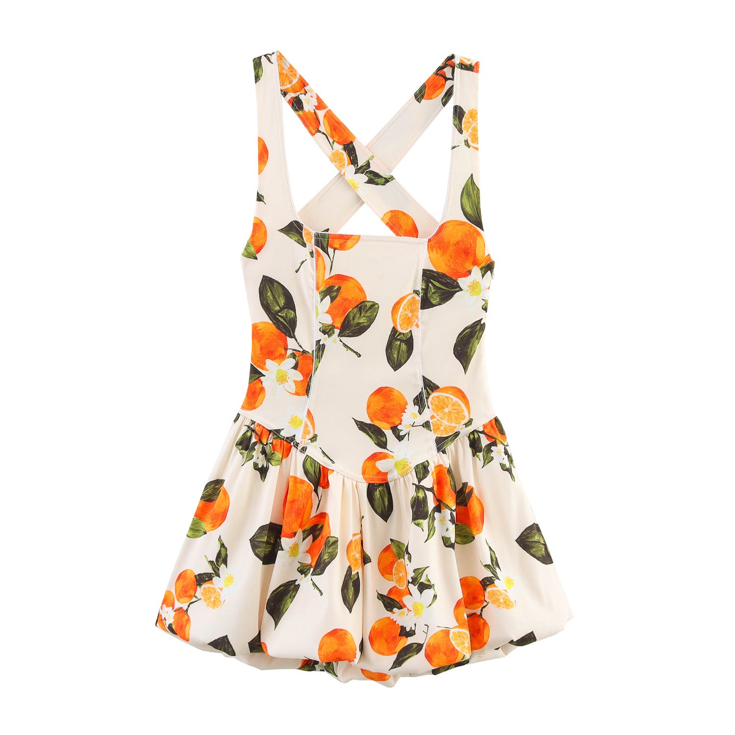 Citrus Bloom Mini Dress