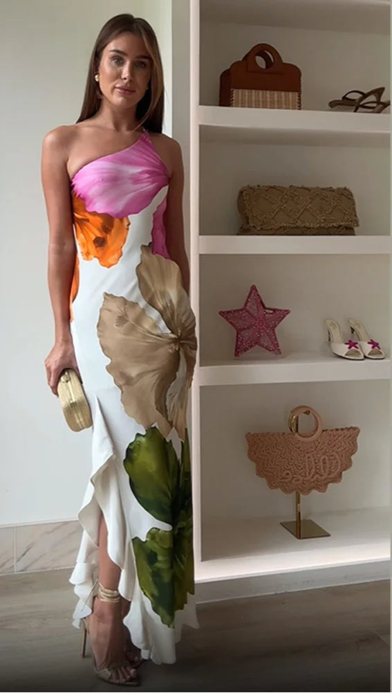 The Santorini Bloom Maxi