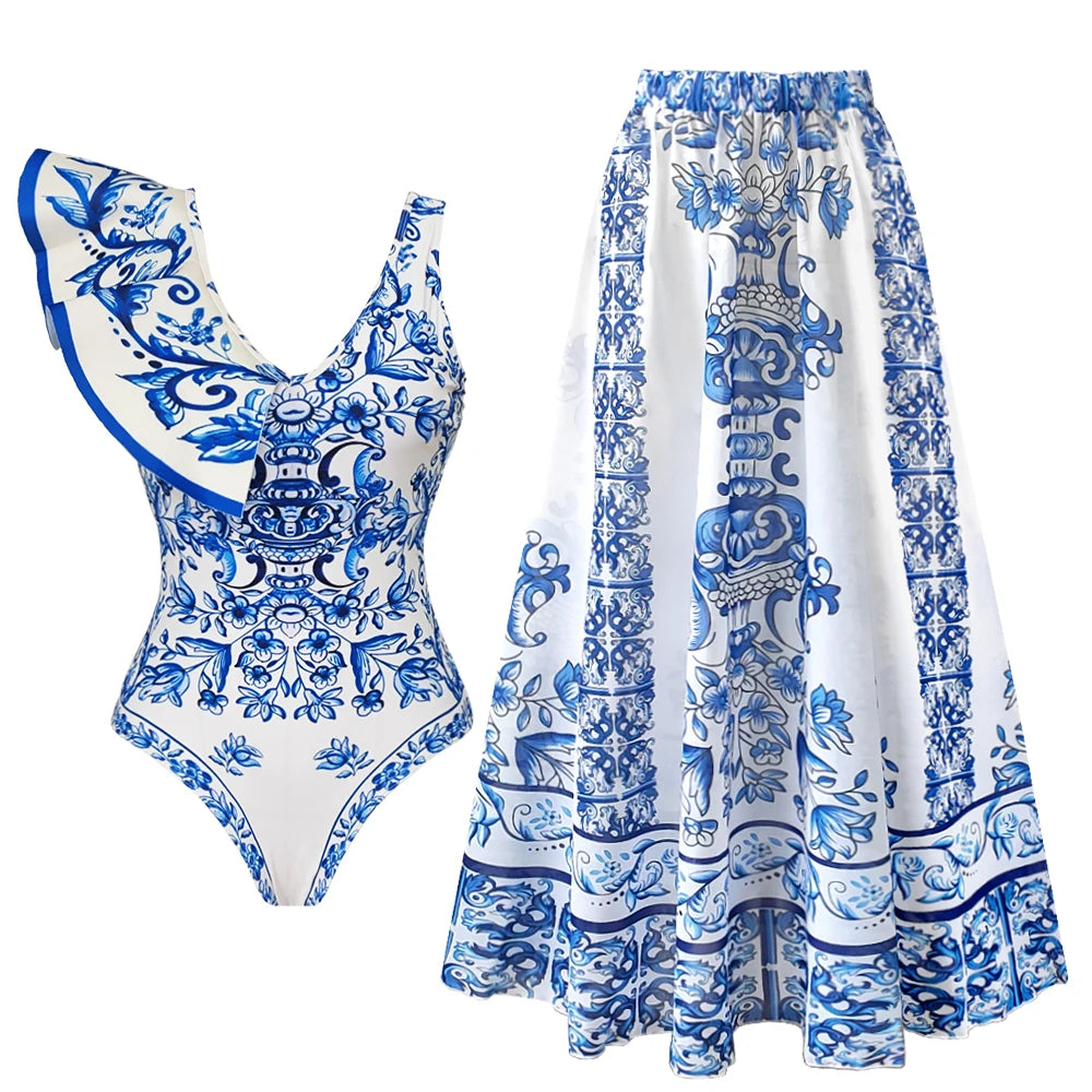 Bahama Ruffle Bikini and Skirt Sets