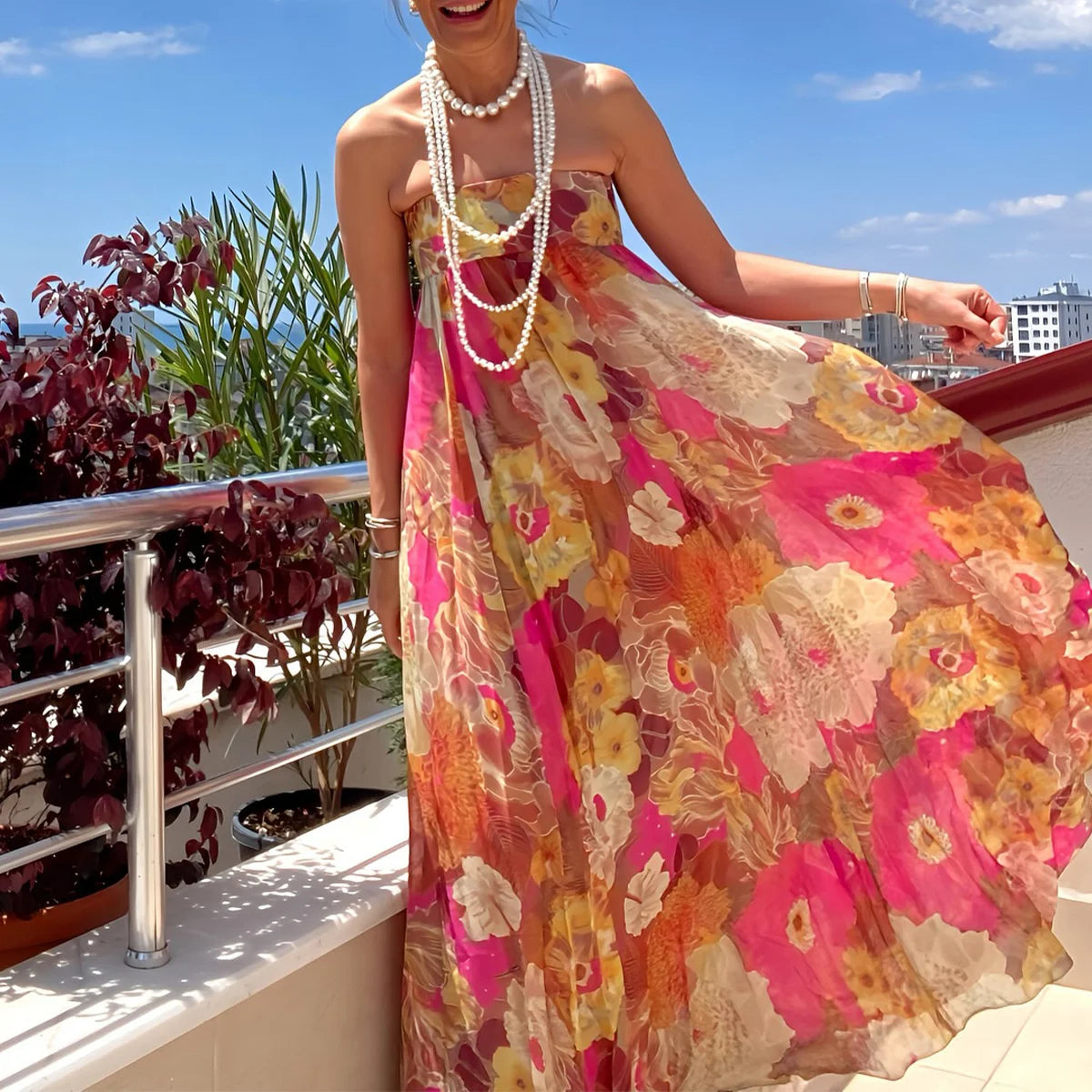 Dahlia Sunset Maxi