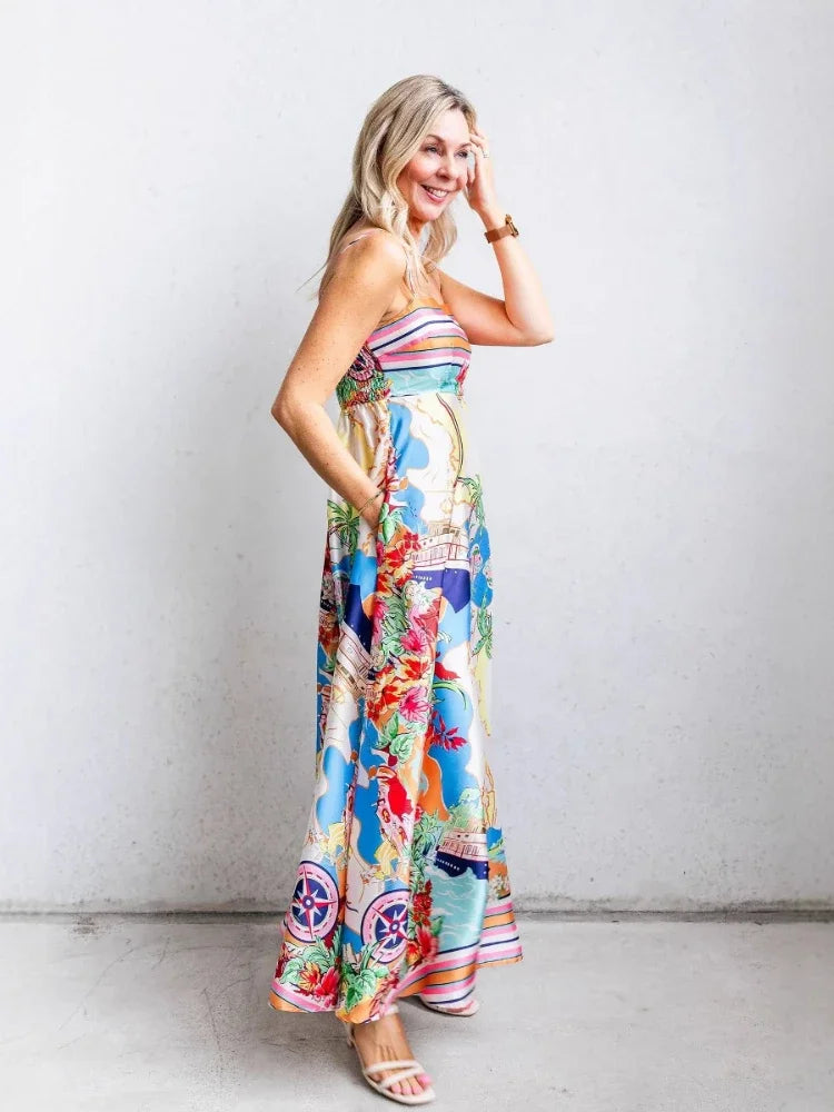 Santorini Skies Dress