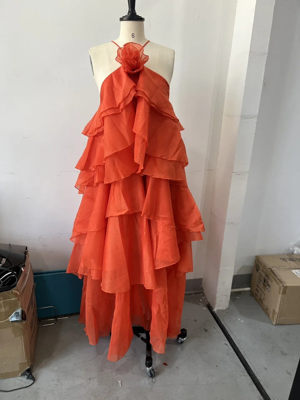 Valentina Ruffle Gown
