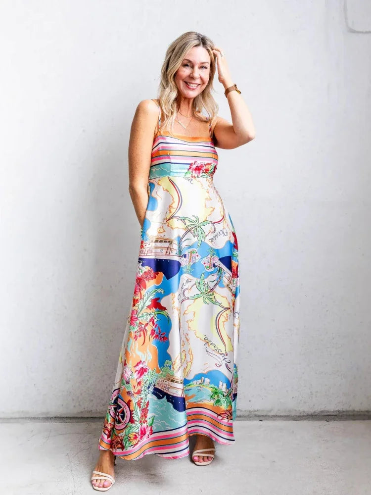 Santorini Skies Dress